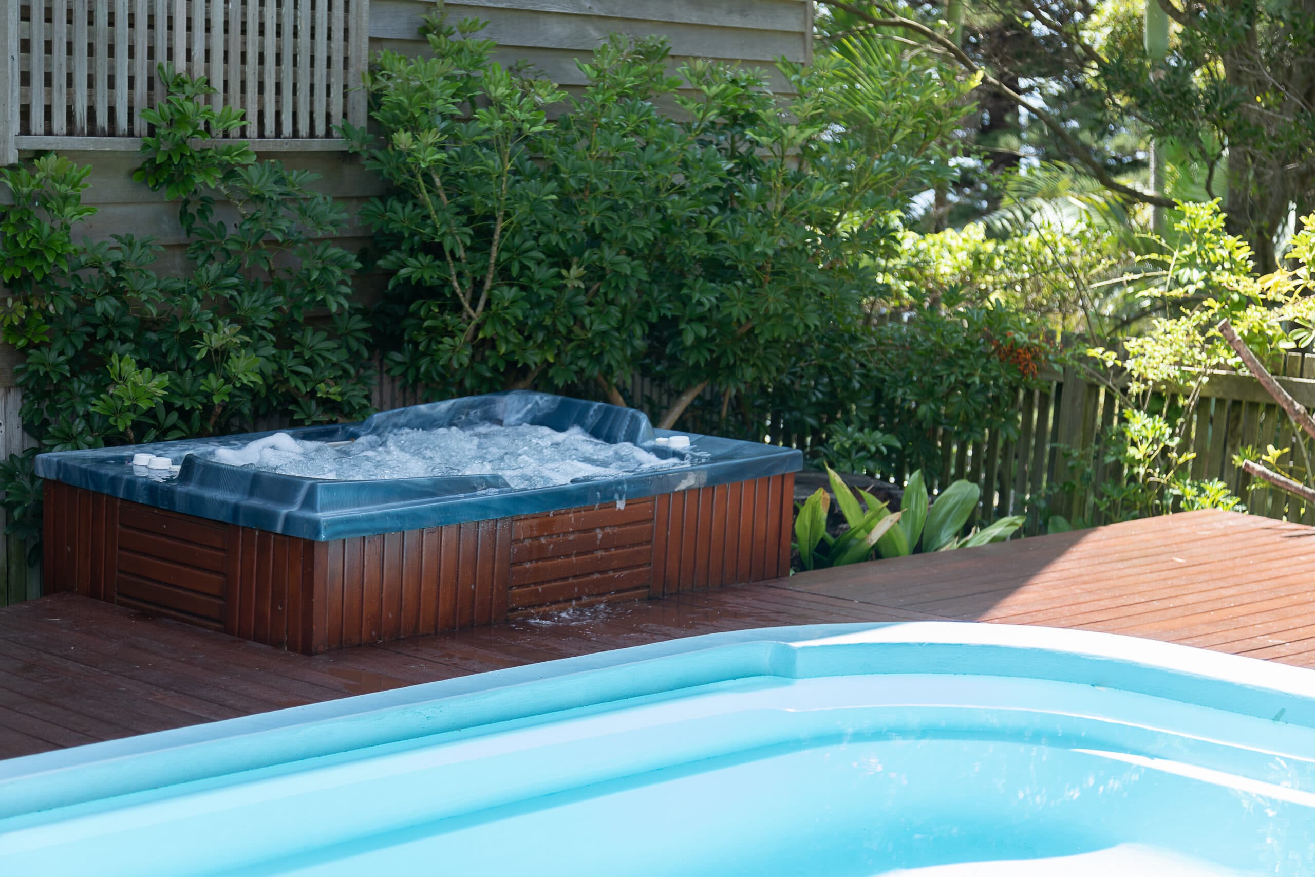 Large heated Jacuzzi