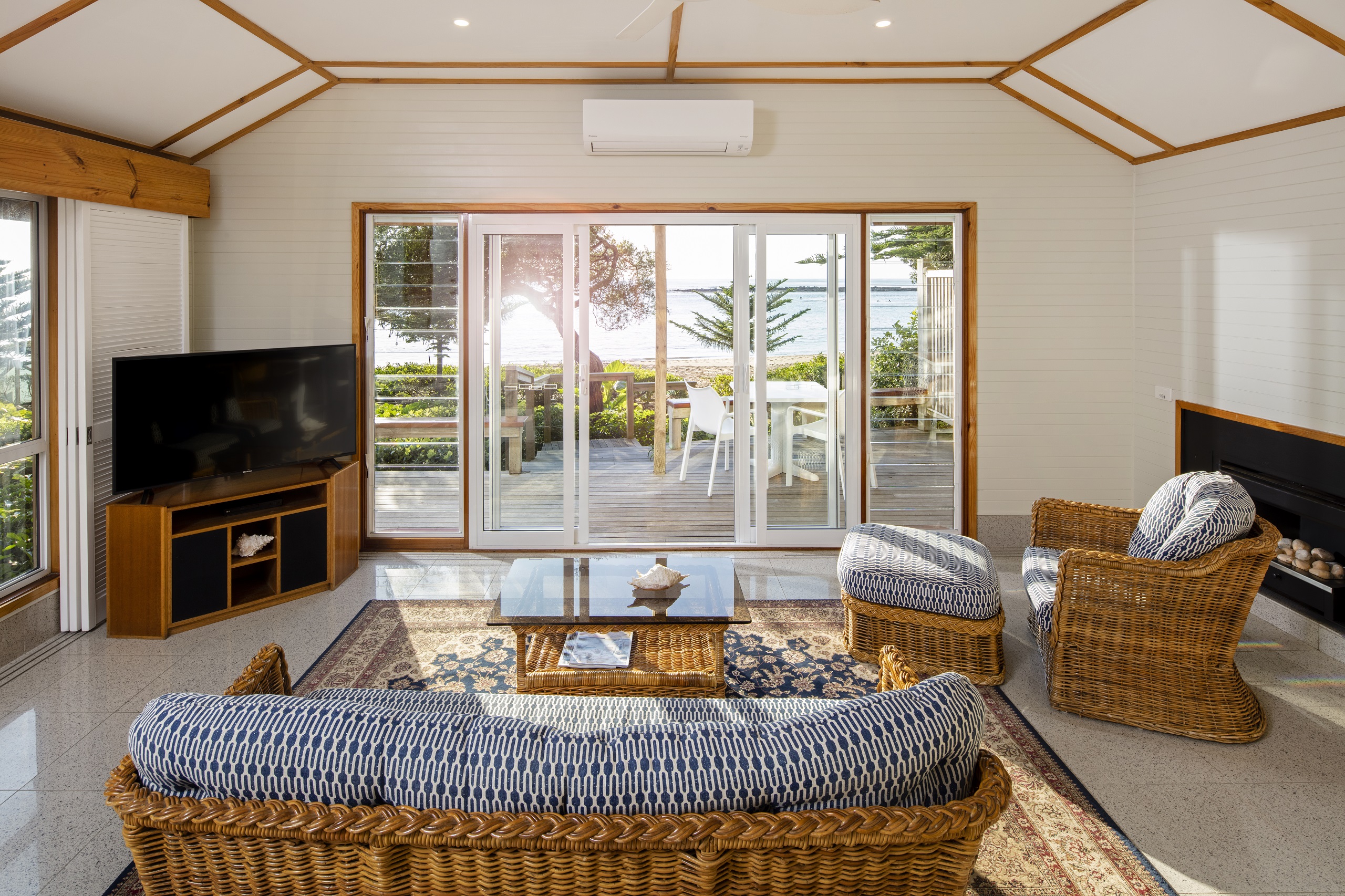 Two Storey Beachfront Villa Living Room